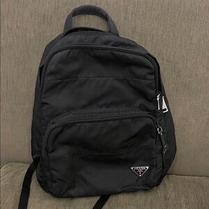 Prada Black Nylon Backpack